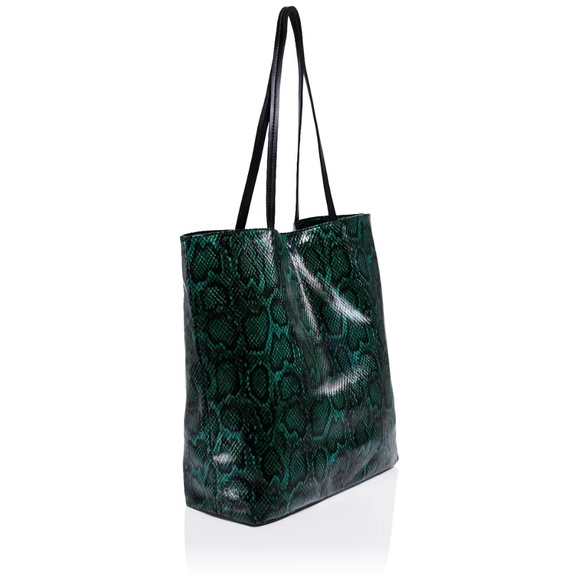 Bloomingdale's Green and Black Tote Bag - Picture 2 of 5